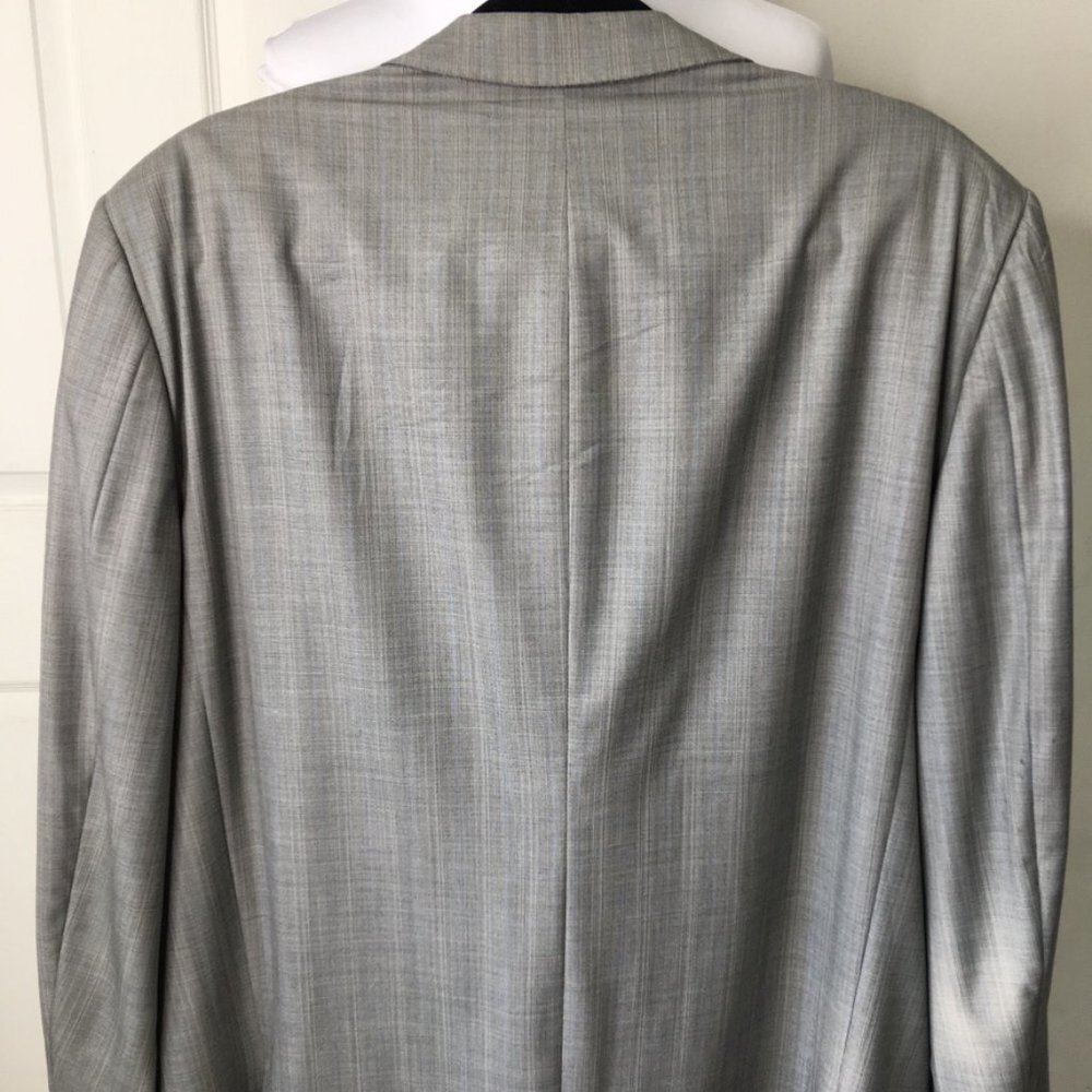 Ermenegildo Zegna Su Misura 15 Mil Mil 15 Gray Three Button Blazer Jacket 56 - Picture 9 of 12